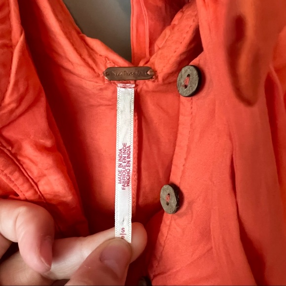 Free People Darling Romper in Watermelon. Size S, originally $98. SO CUTE! - Picture 6 of 9